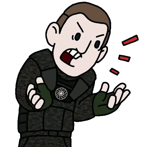 🤬 Стикер «Saint Tarrant Reboot» для Telegram