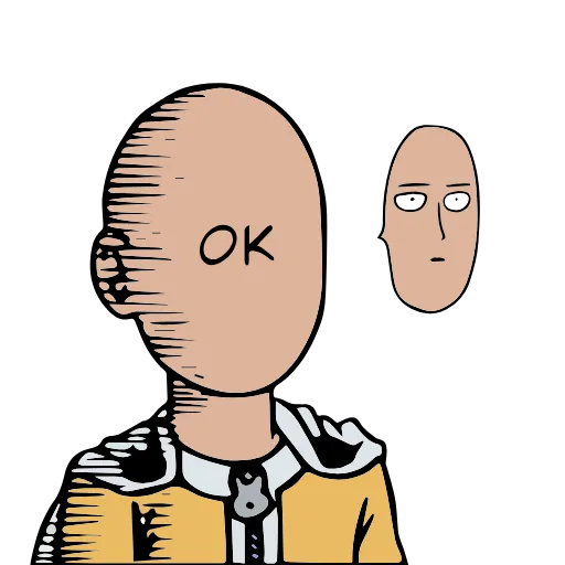 👍 Стикер «Saitama» для Telegram