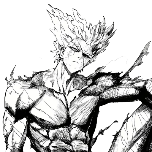 💫 Стикер «Saitama/Garou» для Telegram