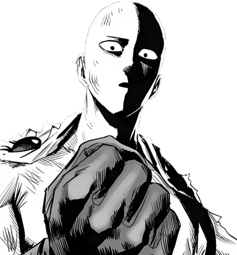 💫 Стикер «Saitama/Garou» для Telegram