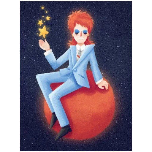🪐 Стикер «David Bowie Дэвид Боуи» для Telegram