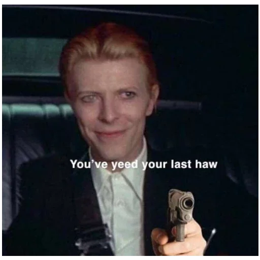 🔫 Стикер «David Bowie Дэвид Боуи» для Telegram