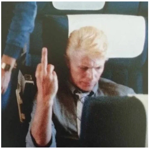 🖕 Стикер «David Bowie Дэвид Боуи» для Telegram