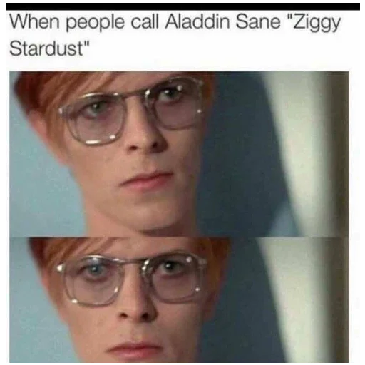 🤨 Стикер «David Bowie 2 Дэвид Боуи» для Telegram