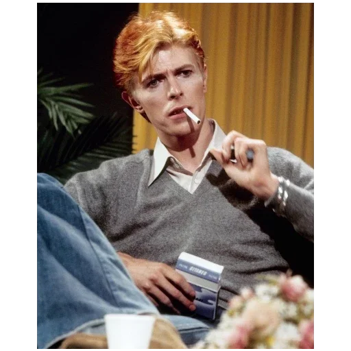 🚬 Стикер «David Bowie 2 Дэвид Боуи» для Telegram
