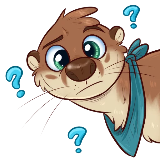 ❓ Стикер «Otters Sake and Tako!» для Telegram