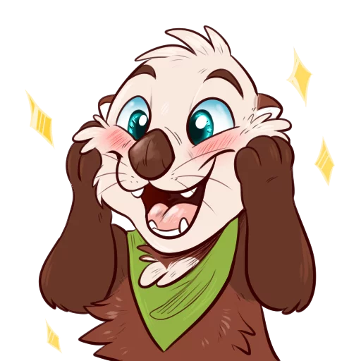 ✨ Стикер «Otters Sake and Tako!» для Telegram