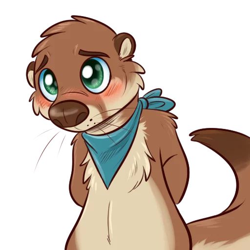 😳 Стикер «Otters Sake and Tako!» для Telegram