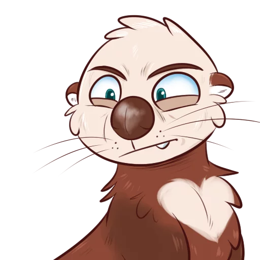 😑 Стикер «Otters Sake and Tako!» для Telegram