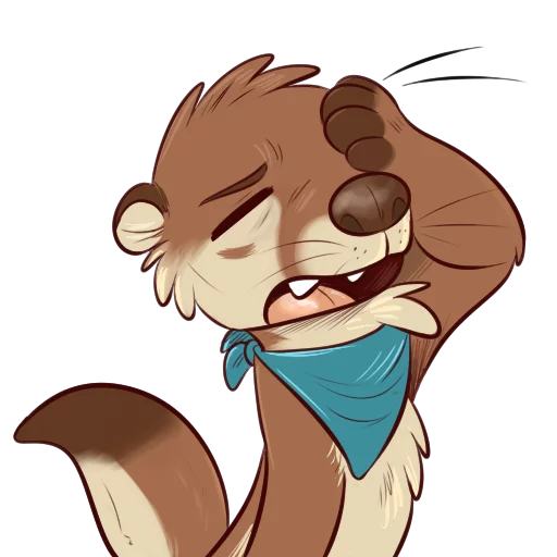 😞 Стикер «Otters Sake and Tako!» для Telegram