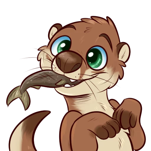 🍱 Стикер «Otters Sake and Tako!» для Telegram