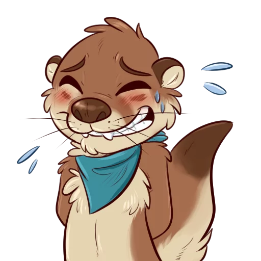 💦 Стикер «Otters Sake and Tako!» для Telegram