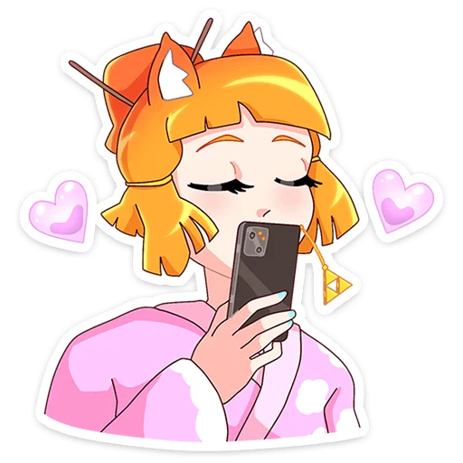 🥰 Стикер «Сакура Айко» для Telegram