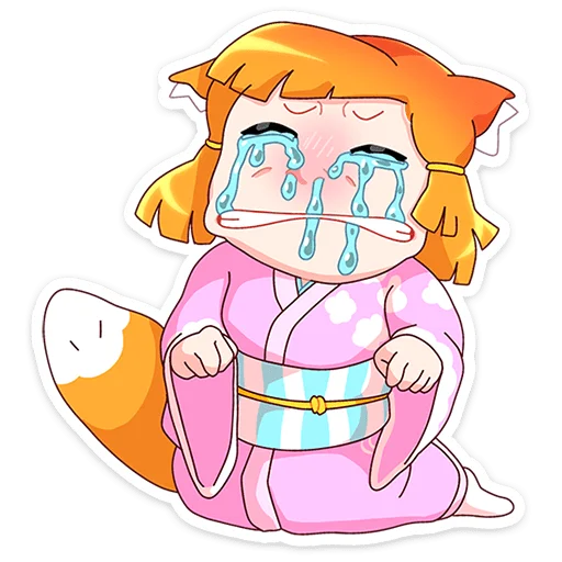 😭 Стикер «Сакура Айко» для Telegram