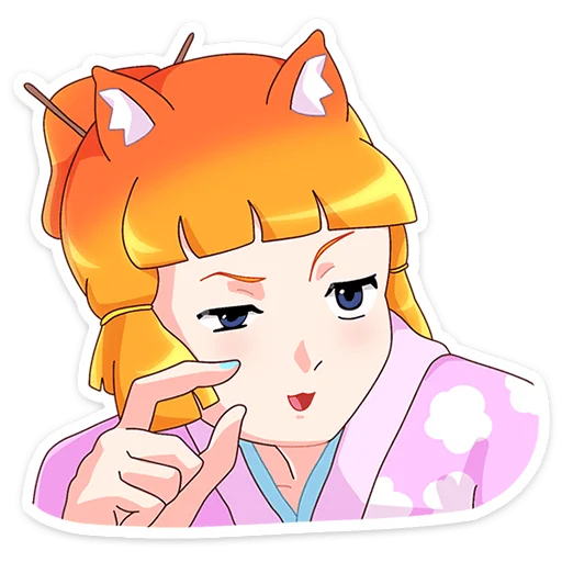 😔 Стикер «Сакура Айко» для Telegram