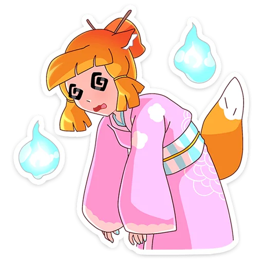 😔 Стикер «Сакура Айко» для Telegram