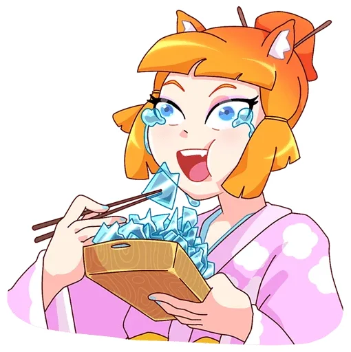 🧊 Стикер «Сакура Айко без надписей» для Telegram