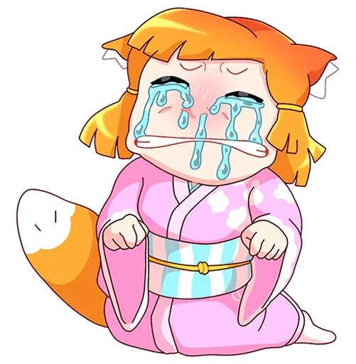 😭 Стикер «Сакура Айко без надписей» для Telegram