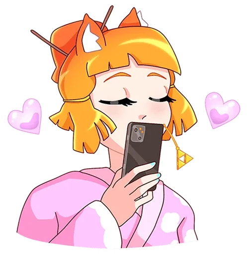 🥰 Стикер «Сакура Айко без надписей» для Telegram