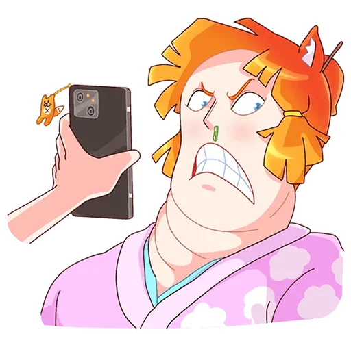 😡 Стикер «Сакура Айко без надписей» для Telegram