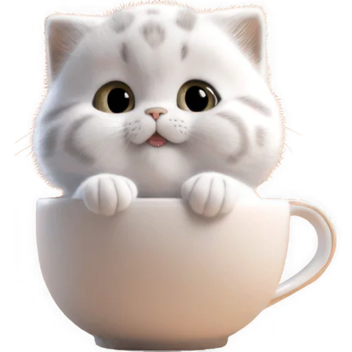 ☕️ Стикер «Котик Салапао» для Telegram