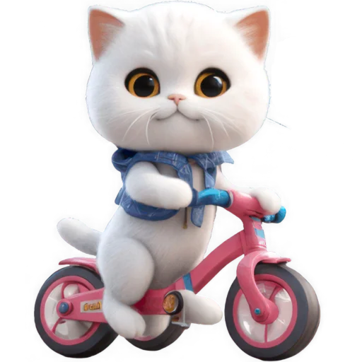 🚲 Стикер «Котик Салапао» для Telegram