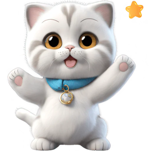 🤗 Стикер «Котик Салапао» для Telegram