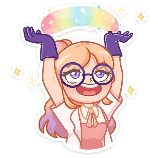 🌈 Стикер «Салли» для Telegram