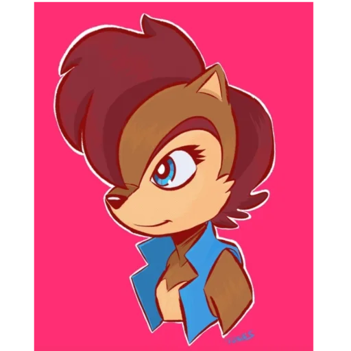 😠 Стикер «Sally chipmunk» для Telegram