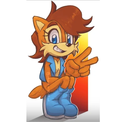 ✌️ Стикер «Sally chipmunk» для Telegram