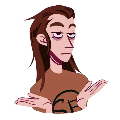 🤷‍♂ Стикер «Sally Face stick B0 0K» для Telegram