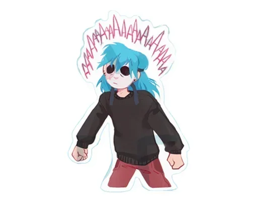 🤯 Стикер «Sally Face stick B0 0K» для Telegram