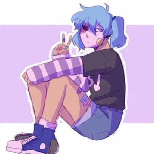 ✌ Стикер «sallyface» для Telegram