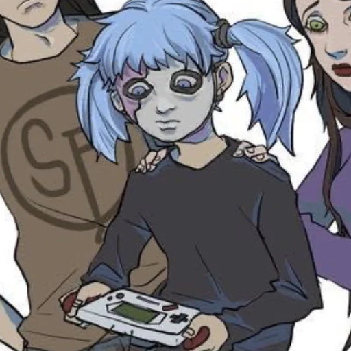 😕 Стикер «sallyface» для Telegram