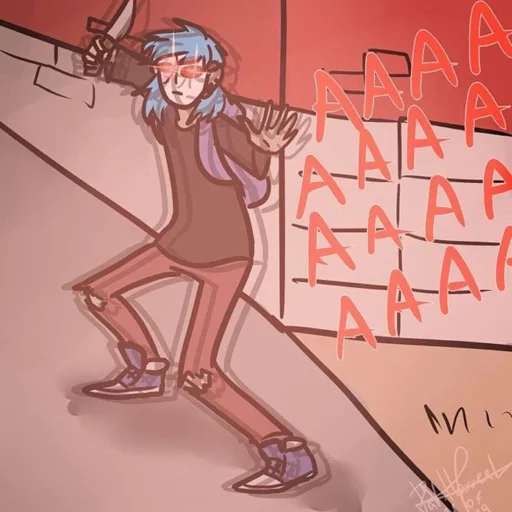 🔪 Стикер «sallyface» для Telegram