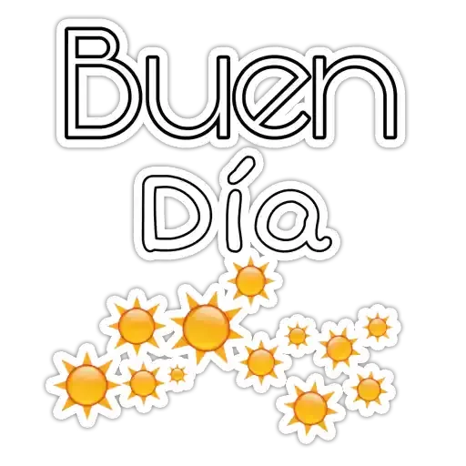 ☀️ Стикер «Saludos Variados» для Telegram