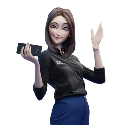 😯 Стикер «Samsung Girl» для Telegram