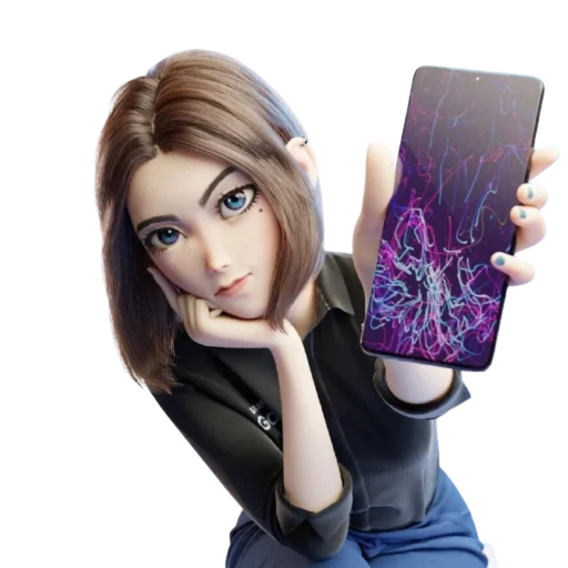 🤳 Стикер «Samsung Girl» для Telegram