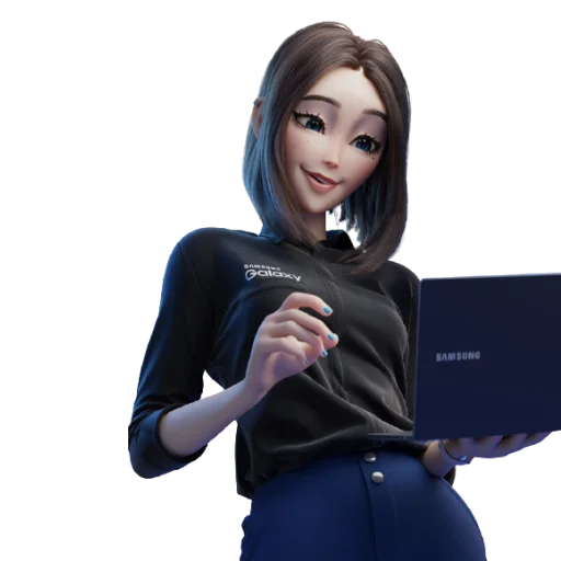 💻 Стикер «Samsung Girl» для Telegram