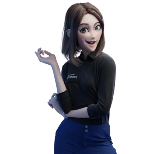 😯 Стикер «Samsung Girl» для Telegram