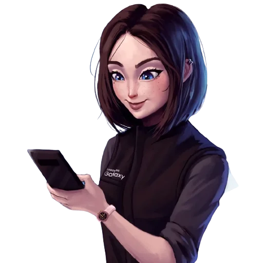 🥰 Стикер «Samsung Girl» для Telegram