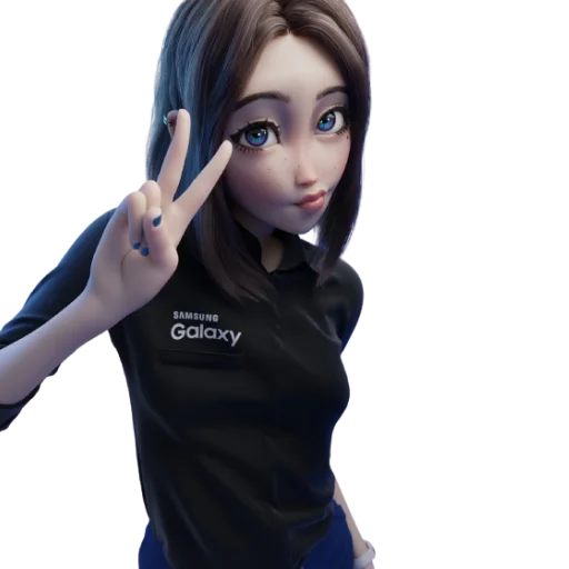 ✌️ Стикер «Samsung Girl» для Telegram