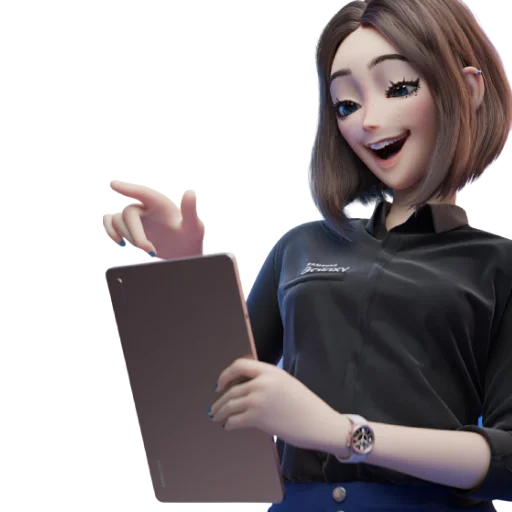 📑 Стикер «Samsung Girl» для Telegram