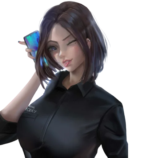 🤙 Стикер «Samsung Girl» для Telegram
