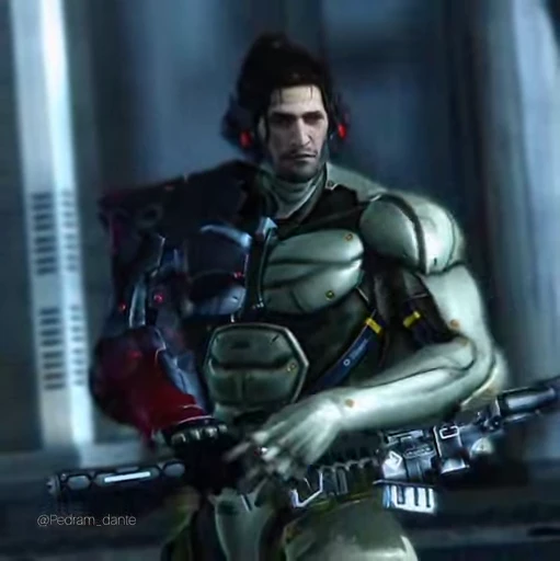🗡 Стикер «Metal Gear Rising Jetstream Sam» для Telegram