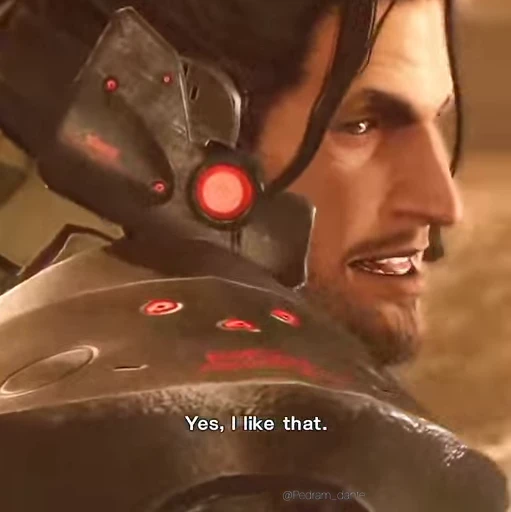 🗡 Стикер «Metal Gear Rising Jetstream Sam» для Telegram