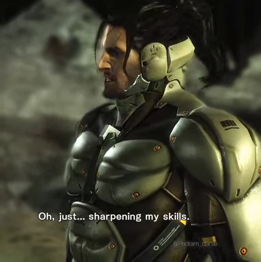 🗡 Стикер «Metal Gear Rising Jetstream Sam» для Telegram