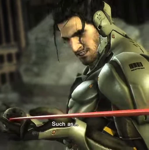 🗡 Стикер «Metal Gear Rising Jetstream Sam» для Telegram