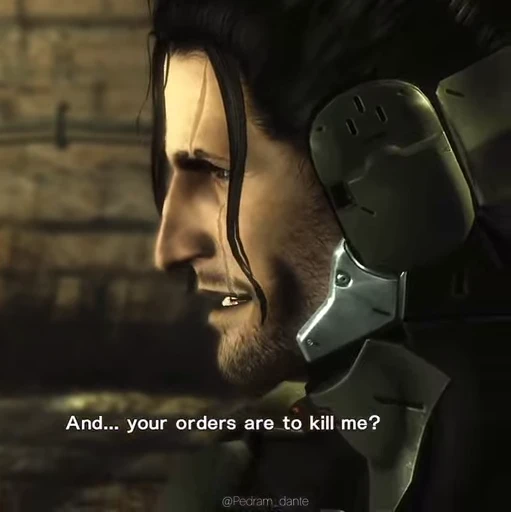 🗡 Стикер «Metal Gear Rising Jetstream Sam» для Telegram
