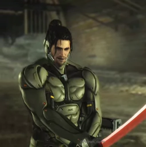 🗡 Стикер «Metal Gear Rising Jetstream Sam» для Telegram
